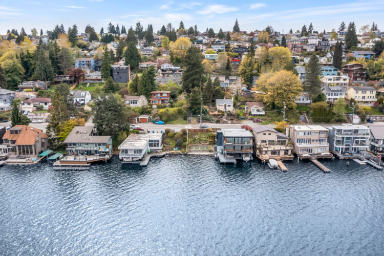 View from Lake Washington Drone Image